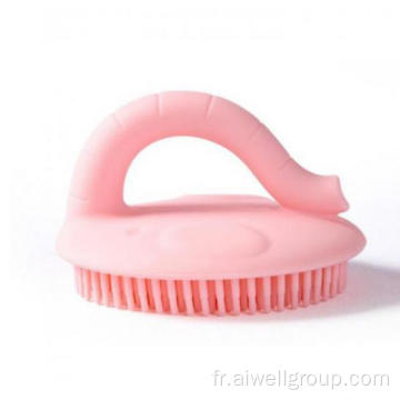 Bébé silicone doux baignade de douche de massage brosse de nettoyage